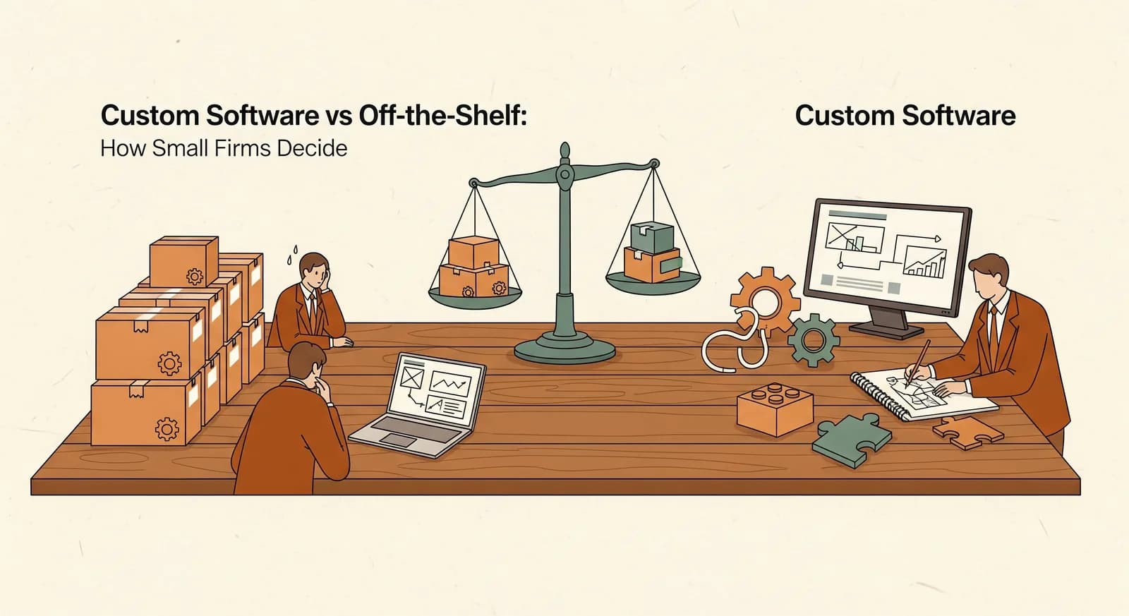 Individualsoftware vs. Standardsoftware: Wie kleine Firmen wirklich entscheiden